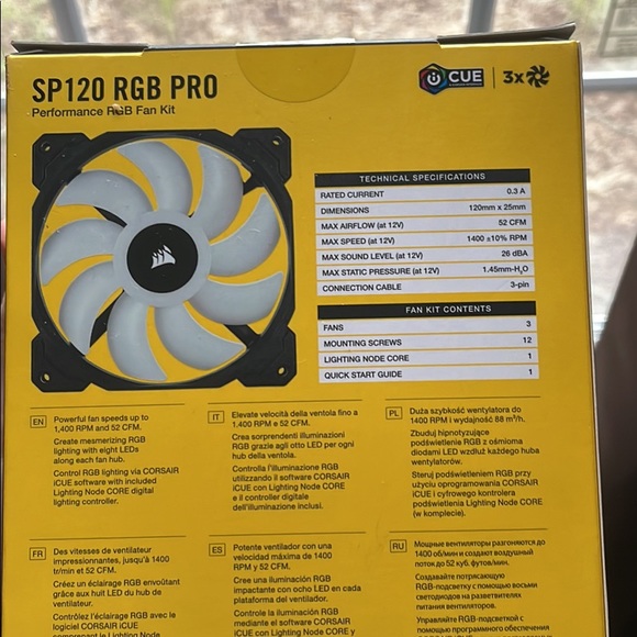 Corsair SP120 Pro RGB PC Fans - Picture 2 of 4